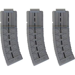 DART ZONE Pro-Series 3x15-Round Standard-Length Darts Magazine for Toy Foam Blasters & Guns – Compatible w. NERF Darts Gun Bullets & Pro Adventure Force Gun – For Foam Dart Gun & Soft Bullet Toy Gun