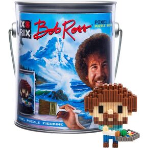 Pix Brix Bob Ross Pixel Art Puzzle Bricks Pixel Puzzle - Patented Colorful Building Bricks, Create 2D and 3D Builds Without Water, Iron or Glue - A Stem Toys Set for Adults and Kids