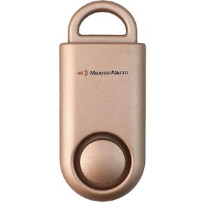 MaxxmAlarm 130dB Personal Alarm, Safety & Security Emergency Device, Compact Self Defense Alarm for Women, Kids, and Elderly (Matte Rose Gold)