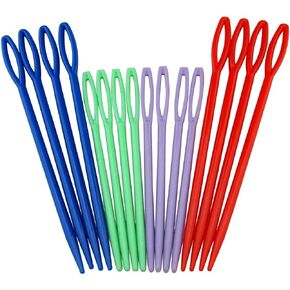 Colorful Plastic Sewing Needles 16picks