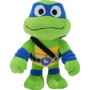 Mattel Teenage Mutant Ninja Turtles: Mutant Mayhem Leonardo Plush Toy, 8 Inch Blue Masked Soft Doll of TMNT Movie Character Leader Leo