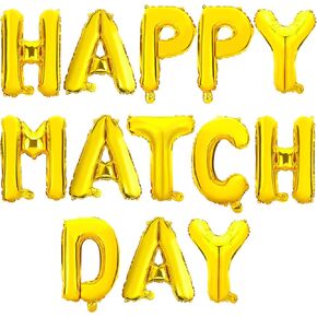 Happy Match Day Balloons Banner,18 Inch Gold Match Day 2023 Medical School Party Decorations Congrats on Matching Med Doctor Residency Balloons Match Day sign