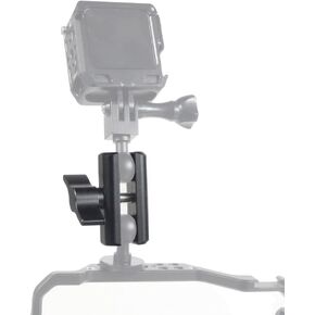 Aluminum Alloy Double Socket Arm for 17mm Ball Head Holder Mount Clamp Compatible with RAM Bicycle Motorcycle Camera Extension Arm