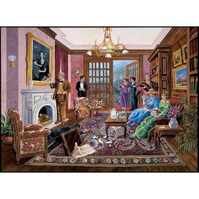 Bits and Pieces - 1000 Piece Murder Mystery Puzzle - Murder at Bedford Manor by Artist Gene Dieckhoner - Solve The Mystery - 1000 pc Jigsaw