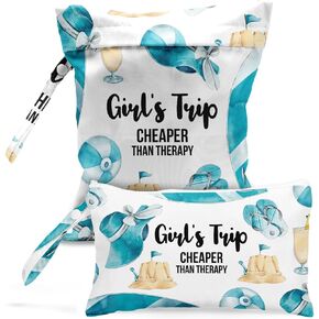 Wet Bag, Wet Dry Bag, Wet Bag for Swimsuit, Travel, Beach, Pool, Diapers, Dirty Yoga Gym Clothes, Toiletries, Makeup Bag, Waterproof Hippie Retro Flower Decor for Women Birthday, 2 Pcs Set.