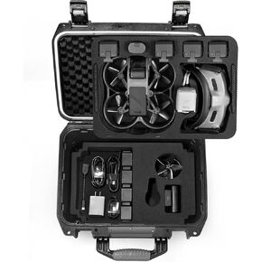 حافظة صلبة مقاومة للماء من Lekufee متوافقة مع DJI Avata Pro Combo/DJI Goggles Integra/DJI Goggles 2/DJI RC Motion 2 والمزيد من ملحقات طائرات DJI Avata Drone (الجراب فقط) in Kuwait
