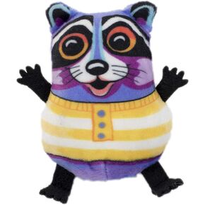 Teacup Fluffs Cat Toy with U.S. Grown Certified Organic Catnip– Raccoon