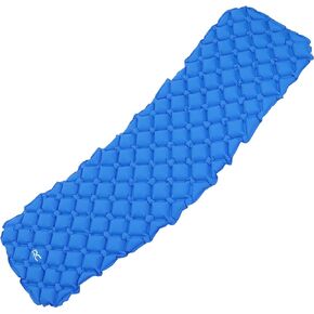 Camping Sleeping Mat - 1.1lb Blue Inflatable Camping Pad Backpacking Air Mattress Sleeping Bag Camp Pad