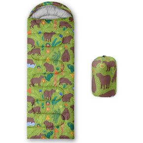 QOOMO Camping Sleeping Bags,3 Season Warm & Cool Weather,Lightweight,Waterproof Sleeping Bags for Adults & Kids,Traveling,and Outdoors,Camping Gear Equipment