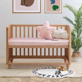 THXSILK Pure Silk Fitted Crib Sheet, Organic Crib Bedding-Ultra Soft, Smooth, 100% Top Grade Mulberry Silk, 28" x 52" x 8" (Champagne#1)
