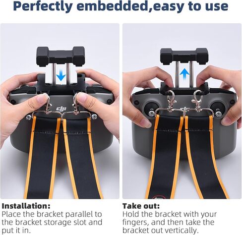 حزام الرقبة ذو الخطافات المزدوجة من HeiyRC لـ DJI AIR 3/Mini 2/Air 2S/Mavic 3/Air 2/Mini 3 Pro لجهاز التحكم عن بعد المضاد للسقوط (يرجى عدم إزعاجي عندما أطير بالطائرة بدون طيار) in Kuwait