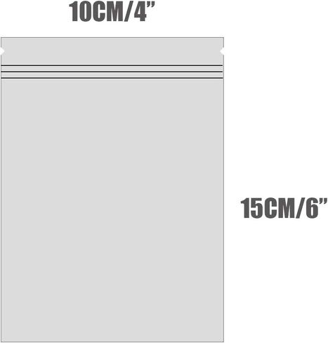 Bettli 100 Pack 4" x 6" Clear Flat Ziplock Bag Candy Cello Cellophane Treat Bags Perfect for Candy Nuts Small Gifts Holographic Color in Kuwait