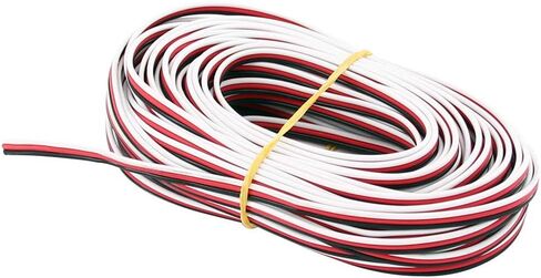 BDHI 32ft 10m 3-Way Servo Cable 22awg 60 cores Flat Wire for JR Hitec Futaba(BDHI-40) in Saudi Arabia