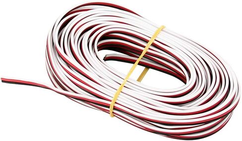 BDHI 32ft 10m 3-Way Servo Cable 22awg 60 cores Flat Wire for JR Hitec Futaba(BDHI-40) in Saudi Arabia