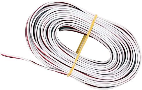 BDHI 32ft 10m 3-Way Servo Cable 22awg 60 cores Flat Wire for JR Hitec Futaba(BDHI-40) in Saudi Arabia