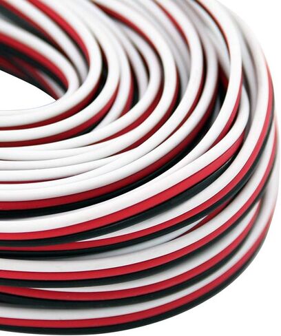 BDHI 32ft 10m 3-Way Servo Cable 22awg 60 cores Flat Wire for JR Hitec Futaba(BDHI-40) in Saudi Arabia