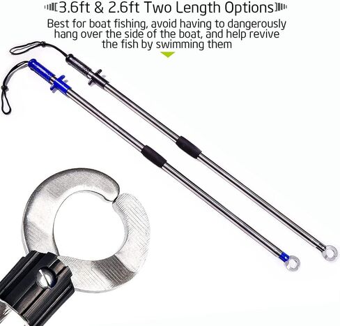 Fish Lip Gripper 43.3inch Fish Grabber Equipment Boat Fishing Accessories Big Games and Sharp Species Fishing Gifts for Fisherman in Saudi Arabia