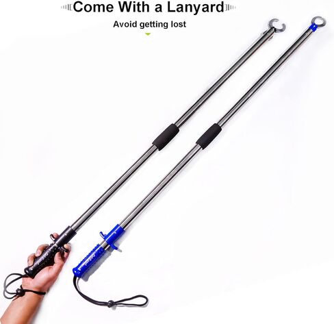 Fish Lip Gripper 43.3inch Fish Grabber Equipment Boat Fishing Accessories Big Games and Sharp Species Fishing Gifts for Fisherman in Saudi Arabia