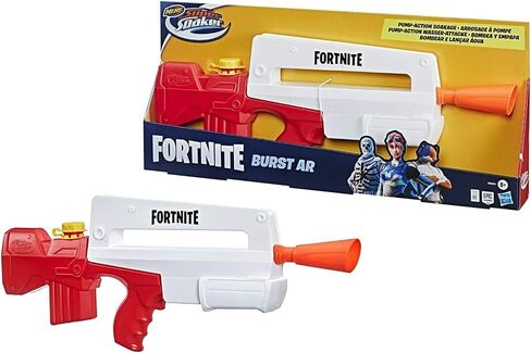 مسدس الماء NERF Super Soaker Fortnite Burst AR - مضخة نقع للألعاب المائية الصيفية في الهواء الطلق - للشباب والمراهقين والبالغين in Saudi Arabia