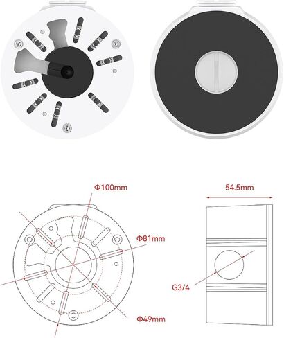 Universal Waterproof Camera Junction Box(4 Pack), Metal Electric Enclosure, Outdoor Camera Cover, Base Junction Box for CCTV Cameras, Bullet Security Camera Mount Bracket Hide Cable in Saudi Arabia