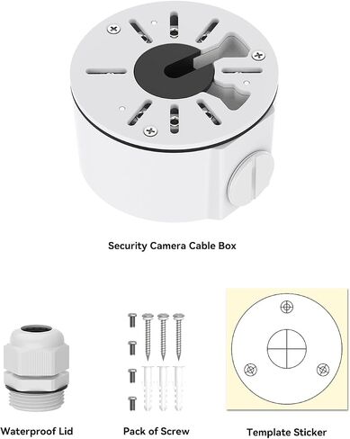 Universal Waterproof Camera Junction Box(4 Pack), Metal Electric Enclosure, Outdoor Camera Cover, Base Junction Box for CCTV Cameras, Bullet Security Camera Mount Bracket Hide Cable in Saudi Arabia