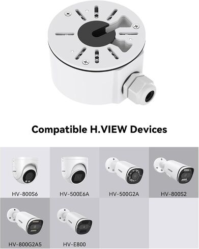 Universal Waterproof Camera Junction Box(4 Pack), Metal Electric Enclosure, Outdoor Camera Cover, Base Junction Box for CCTV Cameras, Bullet Security Camera Mount Bracket Hide Cable in Saudi Arabia