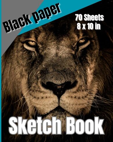 Black Paper Sketch Book: 8 x 10 inch, 70 Sheets in Saudi Arabia