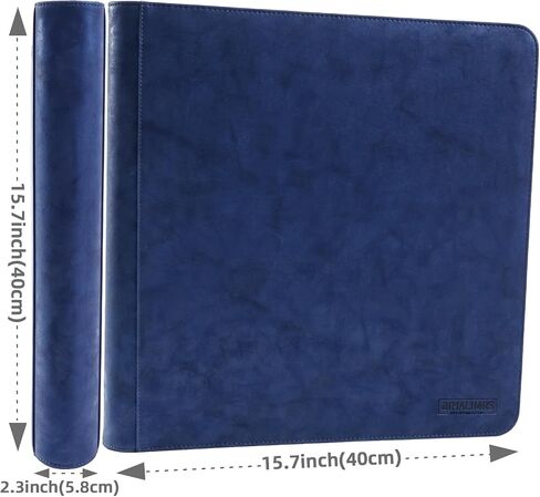 Toploader Binder | Holds ３８４ Toploaders | 2４ Toploaders INCLUDED | １２-Pocket | Ringless Double-Sided Pockets for TCG, Sports | Premium Top Loader Storage (Black) in Saudi Arabia