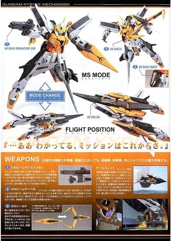 HG Mobile Suit Gundam 00 1/144 Gundam Kyrios نموذج بلاستيكي in Saudi Arabia