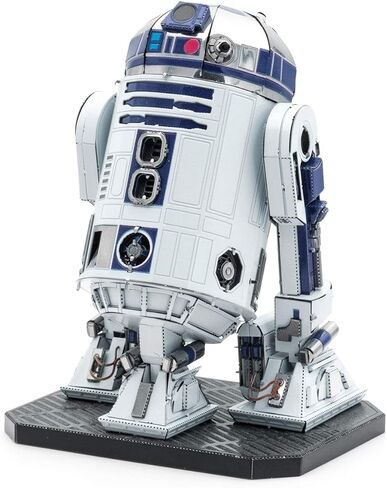 أحجية ميتال إيرث ثلاثية الأبعاد من سلسلة بريميوم R2-D2 - أحجية معدنية لحرب النجوم - مجموعات نماذج قابلة للبناء للبالغين مستوى التحدي 7.19 × 5.51 × 9.5 سم in Saudi Arabia