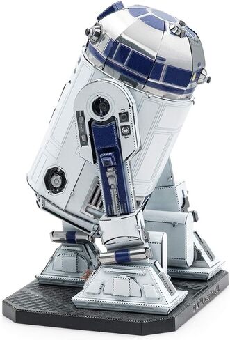 أحجية ميتال إيرث ثلاثية الأبعاد من سلسلة بريميوم R2-D2 - أحجية معدنية لحرب النجوم - مجموعات نماذج قابلة للبناء للبالغين مستوى التحدي 7.19 × 5.51 × 9.5 سم in Saudi Arabia