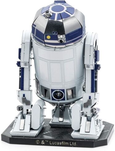 أحجية ميتال إيرث ثلاثية الأبعاد من سلسلة بريميوم R2-D2 - أحجية معدنية لحرب النجوم - مجموعات نماذج قابلة للبناء للبالغين مستوى التحدي 7.19 × 5.51 × 9.5 سم in Saudi Arabia