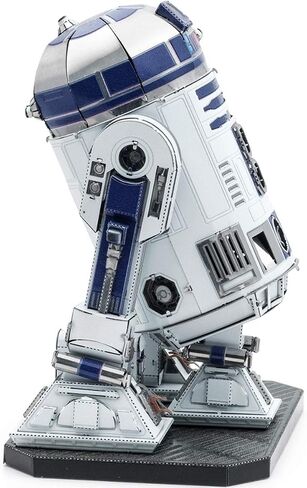 أحجية ميتال إيرث ثلاثية الأبعاد من سلسلة بريميوم R2-D2 - أحجية معدنية لحرب النجوم - مجموعات نماذج قابلة للبناء للبالغين مستوى التحدي 7.19 × 5.51 × 9.5 سم in Saudi Arabia