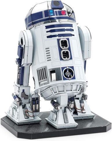 أحجية ميتال إيرث ثلاثية الأبعاد من سلسلة بريميوم R2-D2 - أحجية معدنية لحرب النجوم - مجموعات نماذج قابلة للبناء للبالغين مستوى التحدي 7.19 × 5.51 × 9.5 سم in Saudi Arabia