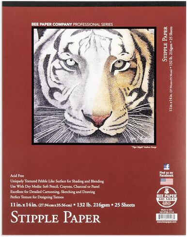 حزمة ورق Bee Paper Stipple/Coquille، مقاس 22 بوصة × 30 بوصة، 25 ورقة في كل عبوة in Kuwait