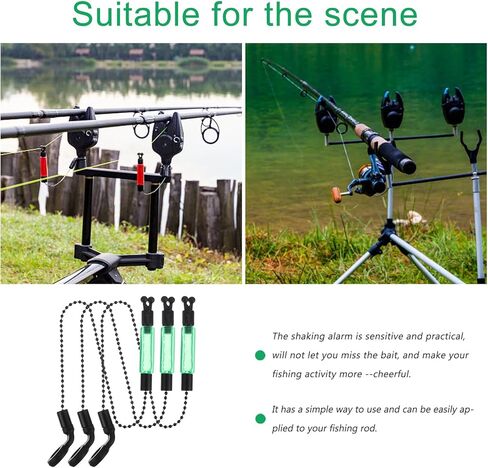 مؤشر العض من BESPORTBLE، 3 قطع من ملحقات الصيد، منبه الصيد، بكرة الصيد المضيئة، رف الملابس، إنذار لدغة الصيد، إنذار الصيد الحديدي لصيد الأسماك، مجموعة صيد الأسماك العملية in Kuwait