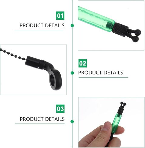 مؤشر العض من BESPORTBLE، 3 قطع من ملحقات الصيد، منبه الصيد، بكرة الصيد المضيئة، رف الملابس، إنذار لدغة الصيد، إنذار الصيد الحديدي لصيد الأسماك، مجموعة صيد الأسماك العملية in Kuwait