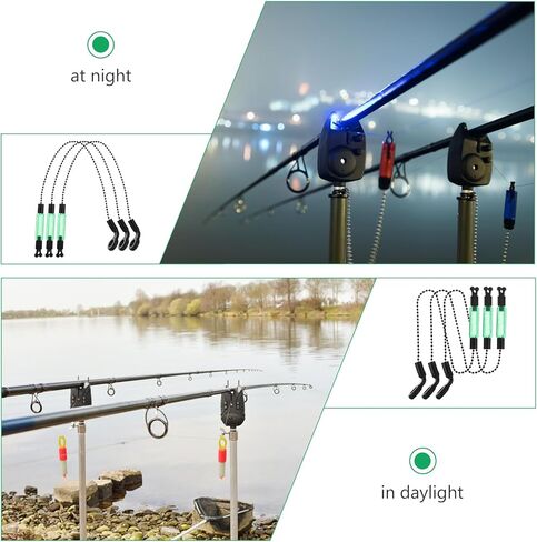 مؤشر العض من BESPORTBLE، 3 قطع من ملحقات الصيد، منبه الصيد، بكرة الصيد المضيئة، رف الملابس، إنذار لدغة الصيد، إنذار الصيد الحديدي لصيد الأسماك، مجموعة صيد الأسماك العملية in Kuwait