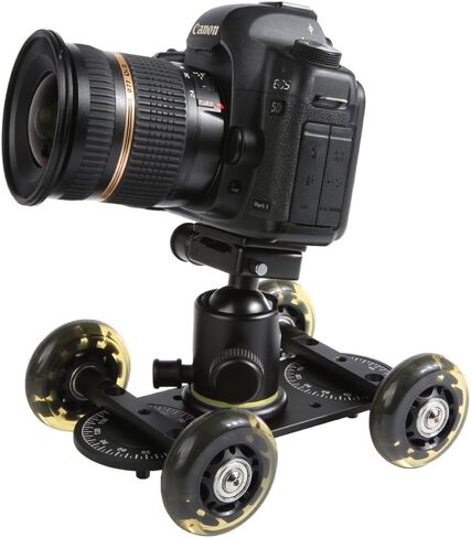 Sevenoak SK-DW03 Scaled Video Table Dolly with Rubberized Skate Wheels - Compatible with DSLR and Mirrorless Cameras in Kuwait