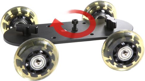 Sevenoak SK-DW03 Scaled Video Table Dolly with Rubberized Skate Wheels - Compatible with DSLR and Mirrorless Cameras in Kuwait