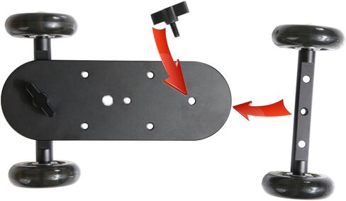 Sevenoak SK-DW03 Scaled Video Table Dolly with Rubberized Skate Wheels - Compatible with DSLR and Mirrorless Cameras in Kuwait