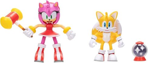 Sonic the Hedgehog Sonic 4" Action Figure 2 Pack - Modern Tails & Modern Amy in Saudi Arabia