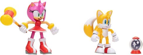 Sonic the Hedgehog Sonic 4" Action Figure 2 Pack - Modern Tails & Modern Amy in Saudi Arabia