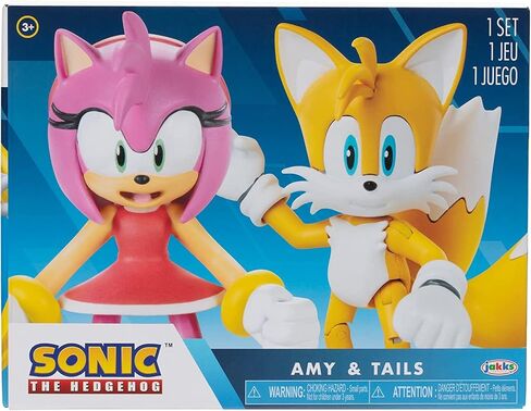 Sonic the Hedgehog Sonic 4" Action Figure 2 Pack - Modern Tails & Modern Amy in Saudi Arabia