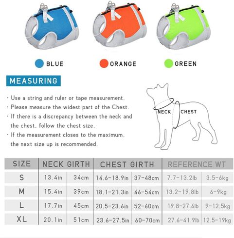 LAVAMOND Dog Cooling Vest, Lightweight Jacket for Small Medium Dogs with Evaporative Cool Technology, Reflective Design Breathable Mesh for Training Camping, Green, S in Saudi Arabia