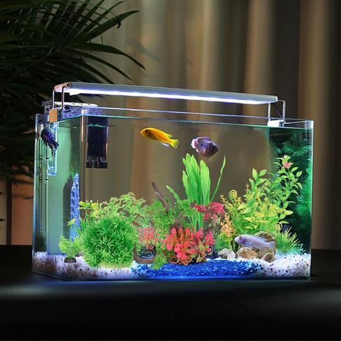 12 قطعة من نباتات حوض السمك من Oubest، ديكورات حوض السمك البلاستيكية، نباتات Driftwood، ملحقات خزان الأسماك للسلحفاة Betta Goldfish، ديكور نباتات حوض السمك المزيفة in Kuwait