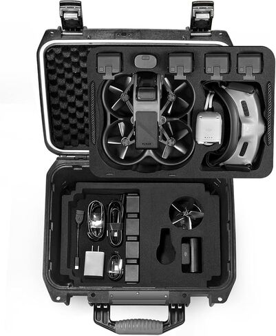 حافظة صلبة مقاومة للماء من Lekufee متوافقة مع DJI Avata Pro Combo/DJI Goggles Integra/DJI Goggles 2/DJI RC Motion 2 والمزيد من ملحقات طائرات DJI Avata Drone (الجراب فقط) in Kuwait