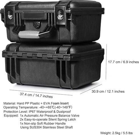 حافظة صلبة مقاومة للماء من Lekufee متوافقة مع DJI Avata Pro Combo/DJI Goggles Integra/DJI Goggles 2/DJI RC Motion 2 والمزيد من ملحقات طائرات DJI Avata Drone (الجراب فقط) in Kuwait