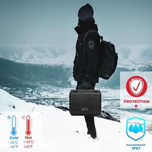 حافظة صلبة مقاومة للماء من Lekufee متوافقة مع DJI Avata Pro Combo/DJI Goggles Integra/DJI Goggles 2/DJI RC Motion 2 والمزيد من ملحقات طائرات DJI Avata Drone (الجراب فقط) in Kuwait