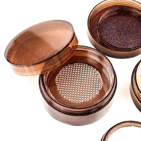 FineInno Resin Jar Molds Silicone, Loose Powder Container Mold with Sifter Lids, Storage Box Epoxy Resin Molds for DIY Cosmetic Case Home Travel (10g) in Saudi Arabia